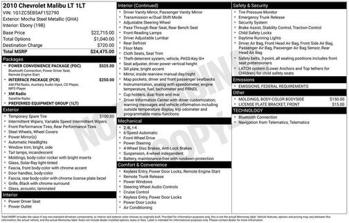 2010 Chevrolet Malibu LT