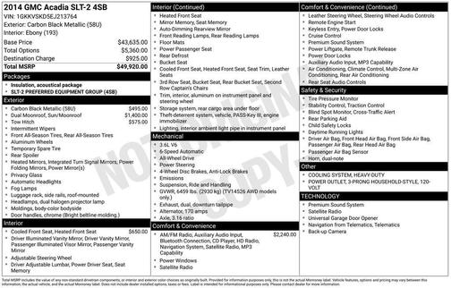 2014 GMC Acadia SLT-2