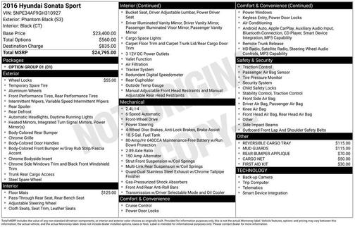 2016 Hyundai SONATA Sport