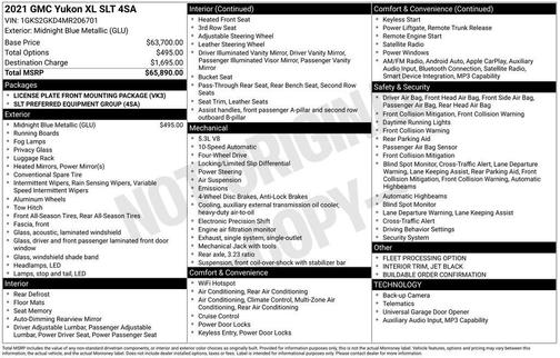 2021 GMC Yukon XL SLT