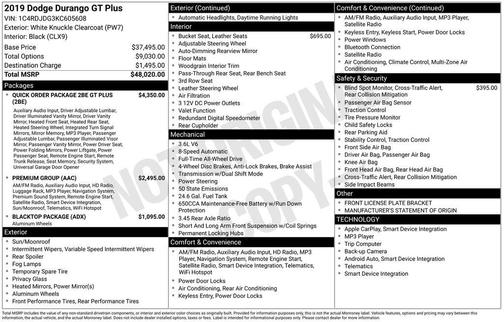 2019 Dodge Durango GT Plus