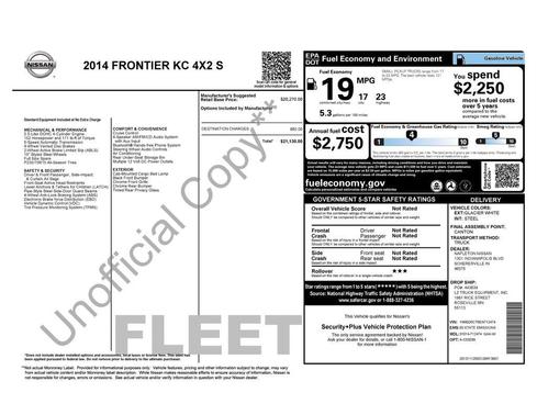 2014 Nissan Frontier S