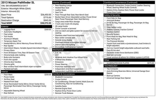 2013 Nissan Pathfinder SL