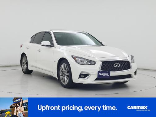 White 2018 INFINITI Q50 Luxe
