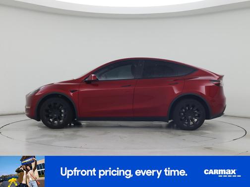 Red 2024 Tesla Model Y Long Range