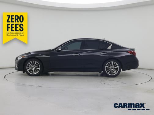 Black 2023 INFINITI Q50 Luxe