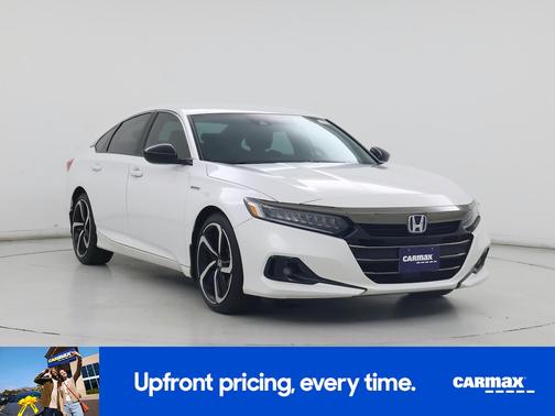 White 2022 Honda Accord Hybrid Sport