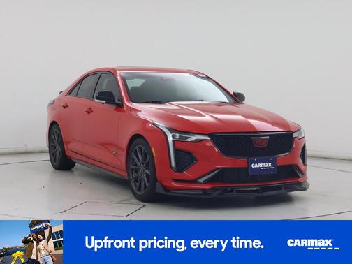 Red 2020 Cadillac CT4 V