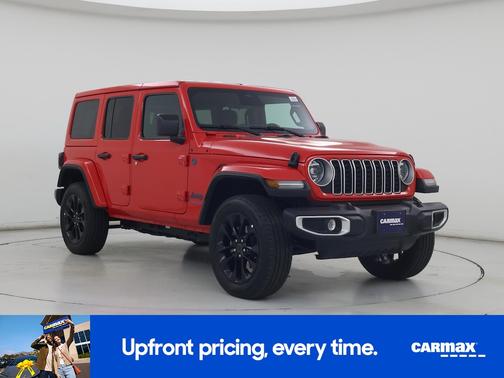 Red 2025 Jeep Wrangler 4xe Sahara