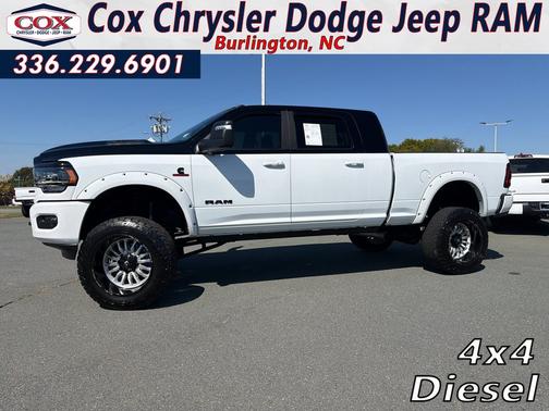 Bright White Clearcoat 2024 RAM 3500 Limited 4x4 Mega Cab 6'4" Box