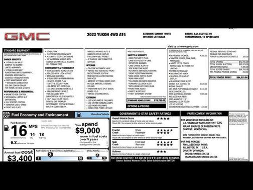 2023 GMC Yukon 4WD AT4