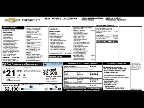 2023 Chevrolet Traverse LT Cloth