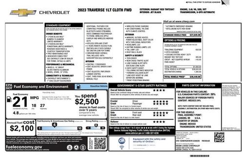 2023 Chevrolet Traverse LT Cloth