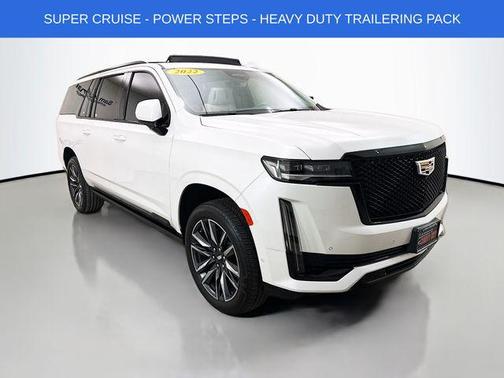 Crystal White Tricoat 2022 Cadillac Escalade ESV Sport Platinum