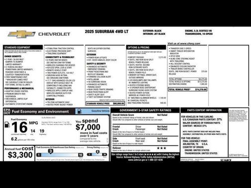 2025 Chevrolet Suburban LT