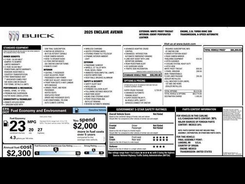 2025 Buick Enclave Avenir FWD