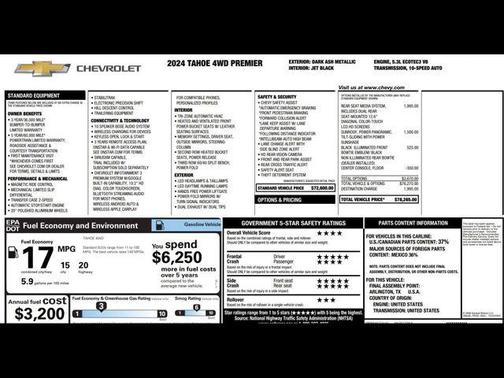 2024 Chevrolet Tahoe Premier