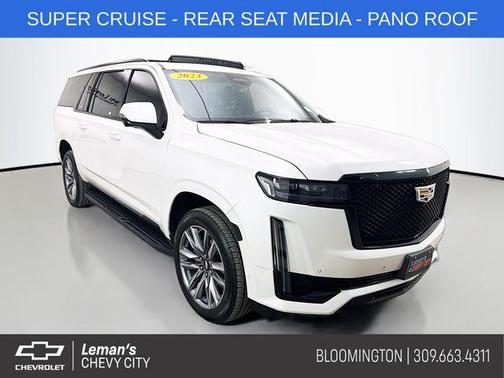 Crystal White Tricoat 2023 Cadillac Escalade ESV Sport