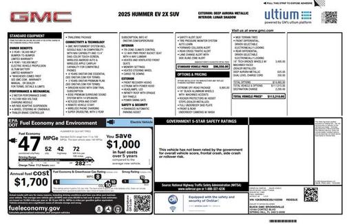 2025 GMC HUMMER EV SUV 2X