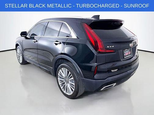 Stellar Black Metallic 2025 Cadillac XT4 Premium Luxury