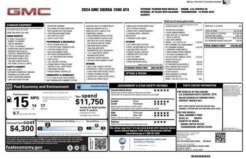 2024 GMC Sierra 1500 AT4