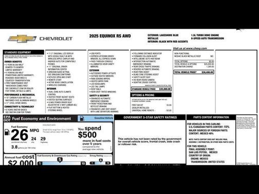 2025 Chevrolet Equinox AWD RS