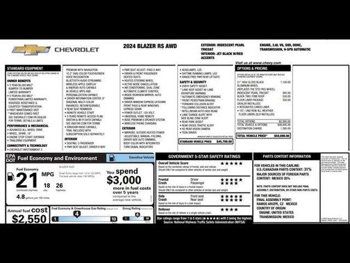 2024 Chevrolet Blazer RS