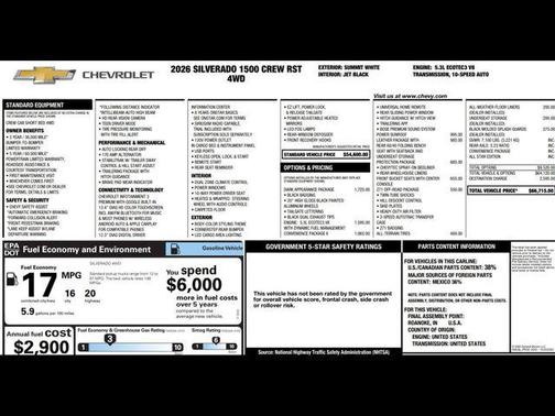 2026 Chevrolet Silverado 1500 RST