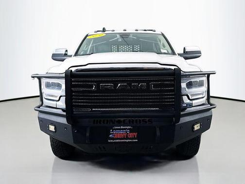 Pearl White 2020 RAM 3500 Laramie Crew Cab 4x4 8' Box