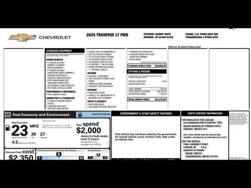 2024 Chevrolet Traverse LT