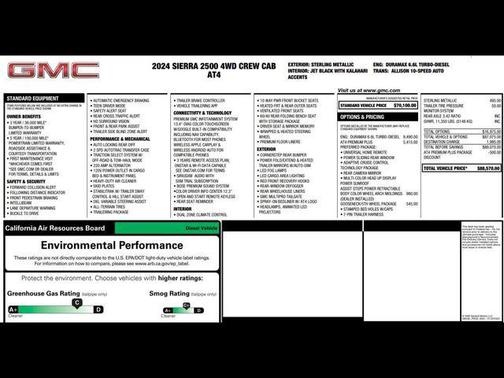 Sterling Metallic 2024 GMC Sierra 2500 AT4