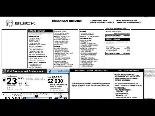 2025 Buick Enclave Preferred FWD