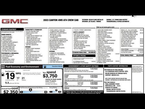 2023 GMC Canyon AT4