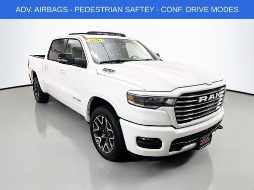 Bright White Clearcoat 2026 RAM 1500 Laramie