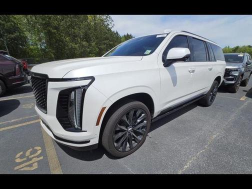 Crystal White Tricoat 2025 Cadillac Escalade ESV Sport Platinum