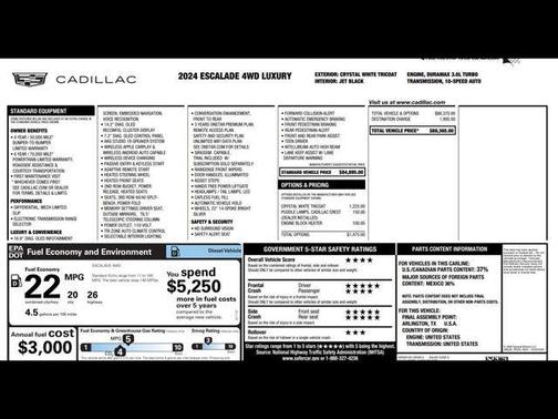 2024 Cadillac Escalade Luxury