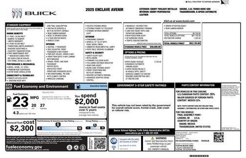 2025 Buick Enclave Avenir FWD