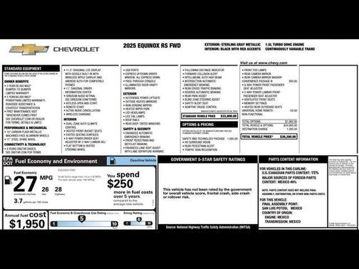 2025 Chevrolet Equinox FWD RS
