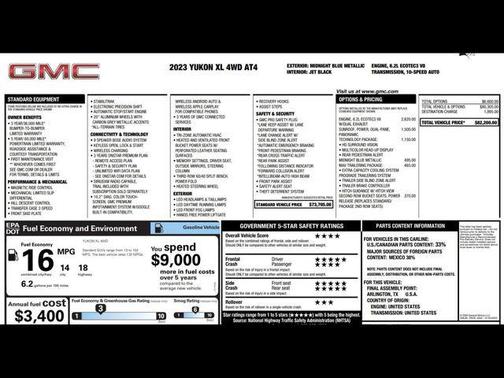 2023 GMC Yukon XL 4WD AT4
