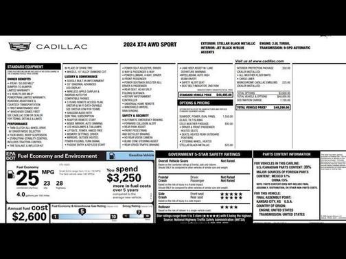 2024 Cadillac XT4 Sport