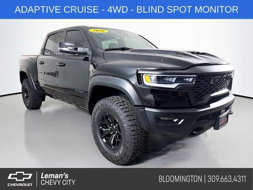 Diamond Black Crystal Pearlcoat 2026 RAM 1500 RHO Crew Cab 4x4 5'7' Box