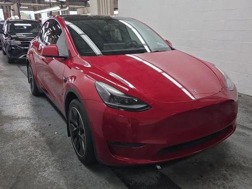 Red Multi-Coat 2022 Tesla Model Y Long Range Dual Motor All-Wheel Drive