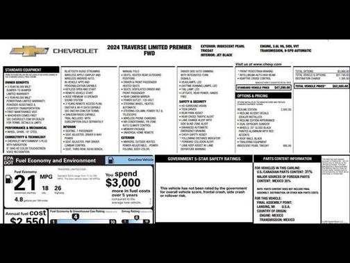 2024 Chevrolet Traverse Premier