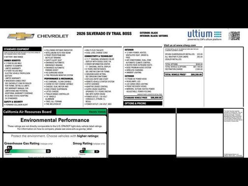 2026 Chevrolet Silverado EV Trail Boss
