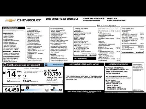 2026 Chevrolet Corvette Z06