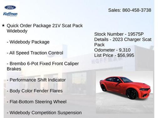 Go Mango 2023 Dodge Charger R/T Scat Pack