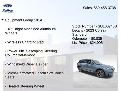 2023 Lincoln Corsair Standard