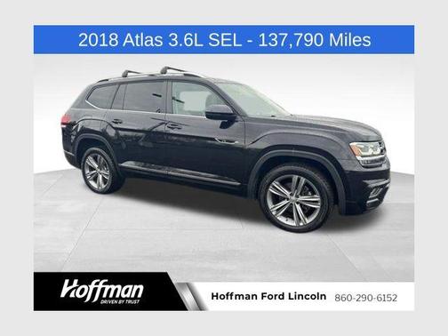 Deep Black Pearl 2018 Volkswagen Atlas 3.6L SEL