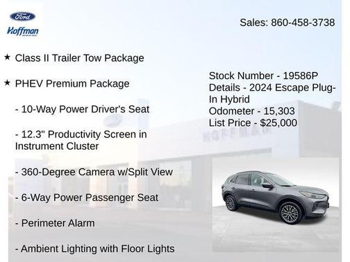 Carbonized Gray Metallic 2024 Ford Escape PHEV SE