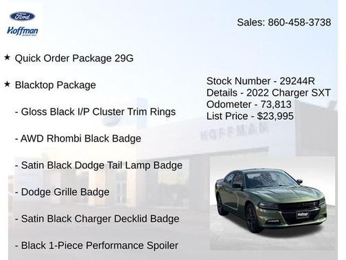 F8 Green 2022 Dodge Charger SXT